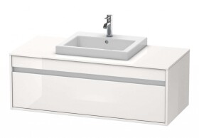 DURAVIT - Ketho Umyvadlová skříňka 43x120x55 cm, 1 zásuvka, lesklá bílá KT679602222