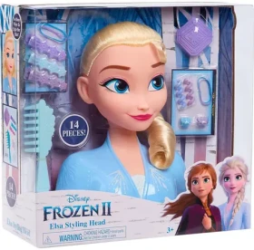 JUST PLAY Kadeřnická a vizážistická hlava Disney Frozen 2 Elsa