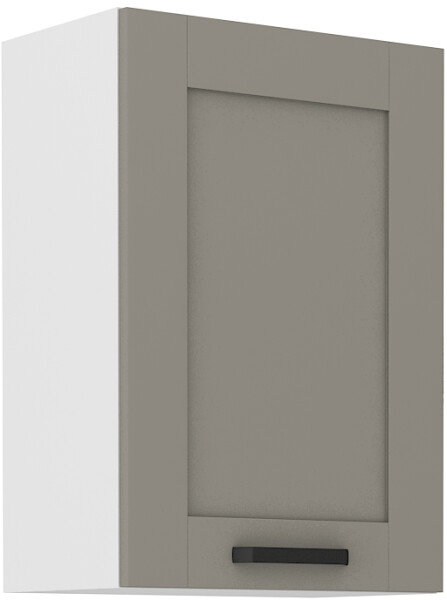 Horní skříňka Luna 50 G-72 1F Barva korpusu: Bílá, Barva dvířek: Clay Grey