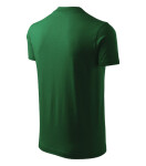 V-neck tričko unisex lahvově zelená XL