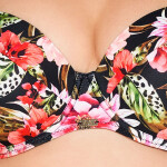 Horní díl plavek 218 Floral - AVA černá 80/E