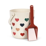 Konges Sløjd Hračky na písek Bon Coeur – set 2 ks, červená barva, plast