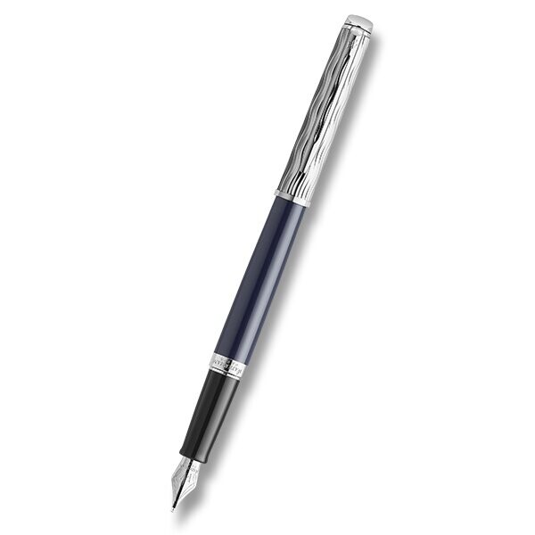 Plnicí pero Waterman Hémisphére Made in France DLX Blue CT, hrot F