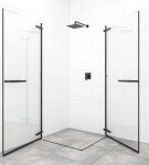 Sprchový kout obdélník 100x80 cm SAT TGD NEW SATTGDO10080C SATTGDO10080C