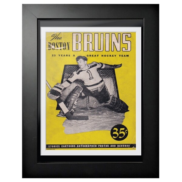 Mustang Obraz v rámu Boston Bruins NHL Program Cover The Boston News 23 Years of Great Hockey