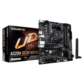 GIGABYTE MB Sc AM4 A520M DS3H WF6E, AMD A520, 4xDDR4, WiFi, 1xDP, 1xHDMI, mATX EDF_1706392
