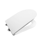 Mereo WC set - Rimless WC oblé, modul pro sádrokarton, bílé oválné tlačítko MM02NSETRS110