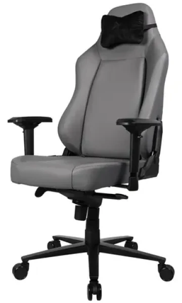 AROZZI PRIMO PREMIUM šedá / herní židle / 130.5 - 140.5 cm / nosnost 145 kg / kůže (PRIMO-PREM-AE)