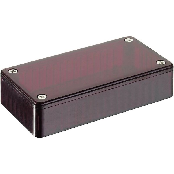 Transparentní pouzdro z polykarbonátu Hammond Electronics 191 x 110 x 61 , červená