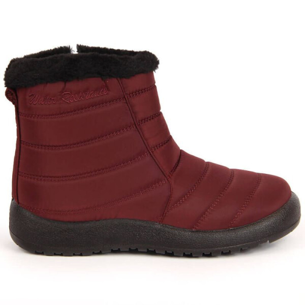 Nepromokavé sněhové boty na zip NEWS W EVE181C burgundy 37