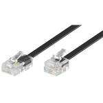 KABEL telefonní RJ45 - RJ11 / 3m / černý (RJ45-RJ11)