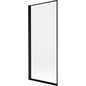 MEXEN - MIST vanová zástěna 80x150 cm 6mm 1-s, černá, okraj, levá 8A9-080-001-70-70-L