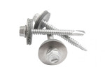 GEOMAT Střešní šroub nerez s podložkou A2 bimetal 5,5 x 50 mm., stříbrná, balení 20 ks