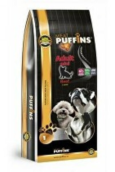 Puffins Dog Adult Mini Beef 1kg