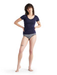 Dámské merino tričko s krátkým rukávem ICEBREAKER Wmns Siren SS Sweetheart, Midnight Navy velikost: S