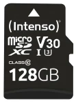Intenso UHS-I Professional 128 GB černá / Paměťová karta microSDXC / Class 10 / UHS-I / čtení 90 MB/s / vč. SD adaptéru (3433491)