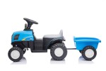 Mamido Dětský elektrický traktor Swift s přívěsem modrý