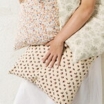 Ib Laursen Povlak na polštář Antonia Beige/Brown/Red Flowers 50 × 50 cm, béžová barva, textil