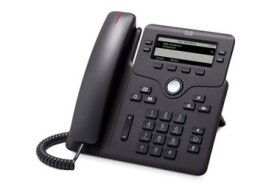 Cisco IP Phone 6851 černá / Telefon VoIP / 3.5 displej / SIP / RTCP / SRTP / s adaptérem (CP-6851-3PW-CE-K9=)