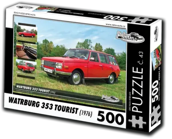 RETRO-AUTA Puzzle č. 43 Wartburg 353 Tourist (1976)