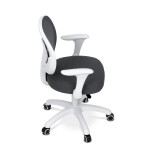 Dětská židle, výškově nastavitelná, šedá síťovina, KA-K1062 GREY