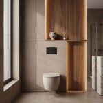REA - Ovládací tlačítko k podomítkovým systémům WC HD K011A-Q and Slim 024N Black REA-E0633