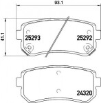 Brzdy kotouče desky zadní HYUNDAI i30 (FD) ix35