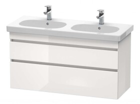 DURAVIT - DuraStyle Umyvadlová skříňka 61x115x45 cm, 2 zásuvky, lesklá bílá DS648602222