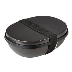 Mepal Jídelní box Ellipse Duo Nordic Black 1425 ml, černá barva, plast