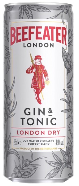 Beefeater Gin&Tonic 4,9% 0,25 l (holá láhev)