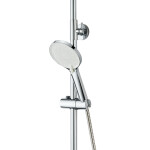 INVENA - Sprchový sloup s baterií, Rikia, chrom AU-24-B01-G