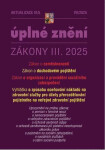 Aktualizace III/5 2025 O důchodovém pojištění, zaměstnanosti, o organizaci a provádění sociálního zabezpečení