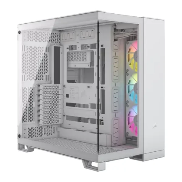 Corsair iCUE 6500X RGB bílá / ATX / 4x USB-A 3.1 / 1x USB-C 3.2 / 3x 120mm / bez zdroje / průhledná bočnice (CC-9011270-WW)