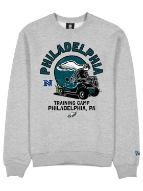 New Era Pánská mikina Philadelphia Eagles NFL Training Golf Cart Crewneck Velikost: 2XL
