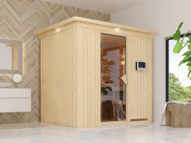 Domácí finská sauna (47829) Karibu Bodin, rozměry š. 196 × h. 151 × v. 198 cm