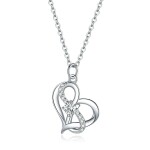 Stříbrný náhrdelník Nekonečná láska - stříbro 925/1000, Stříbrná 45 cm