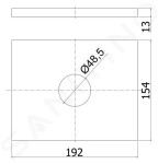 Nion Sprchové dveře pivotové dvoukřídlé L/P, 800 mm, Jika perla Glass, stříbrná/transparentní sklo H2562N10006681