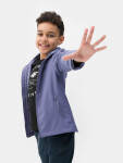 Chlapecká bunda softshell 4FJSS23TSOFM091-32S denim 4F cm