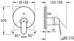 GROHE - Eurosmart Cosmopolitan Baterie pod omítku pro 2 spotřebiče, chrom 24045000