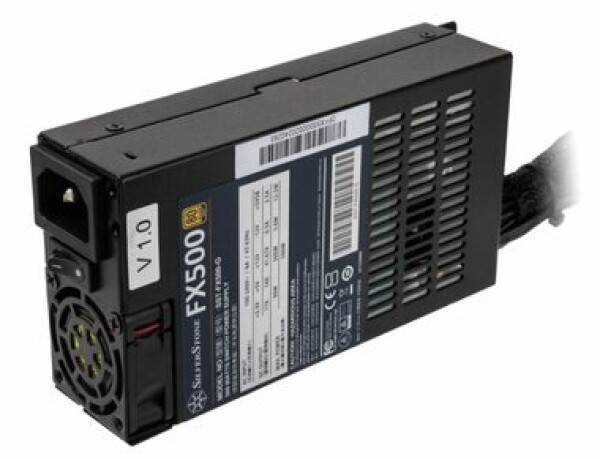 SilverStone FX500-G 500W / Flex-ATX / 40 mm / aktivní PFC / nemodulární / 80 Plus Gold (SST-FX500-G)