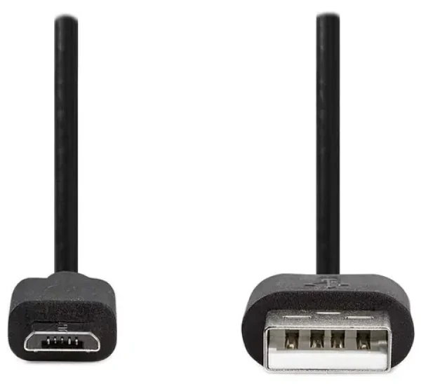 Nedis kabel USB 2.0 USB-A - Micro-B černá / 2m (CCGL60500BK20)