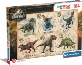 Clementoni PUZZLE Jurský svět