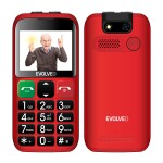 EVOLVEO EasyPhone EB + stojánek červená / 2.4" / 0,3 MP / SOS / microSDHC (EP-850-EBR)