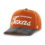 47 Brand Pánská kšiltovka Texas Longhorns NCAA Windowpane Plaid Collection Hitch