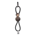 Kay Bojesen Dřevěná klíčenka Bird Black, černá barva, dřevo