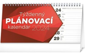 Presco Group Stolový kalendár Plánovací riadkový 2024 / 25 × 12.5 cm (PGS-32634-SK)