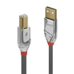 Lindy Cromo Line USB 2.0 A-B šedá / USB kabel / USB-A / USB-B / 5 m / 480 Mbit/s (36644)