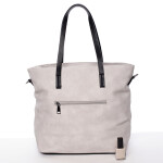 Prostorná stylová kabelka Elizabeth, šedá