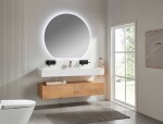 CERANO - Koupelnová skříňka pod nástěnné umyvadlo/doplňková Noira - dub medový - 150x28x43 CER-8050BD7611