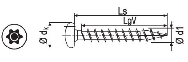 Vrut Spax T-Star plus velikost 4 velikost: 4 x 16, nelze po kusech; pouze celá balení: 1000ks (360728)
